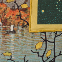 Ukiyo-e Silk Pocket Square - Towadako - 40x40cm