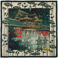 Ukiyo-e Silk Pocket Square - Yomeimon - 40x40cm