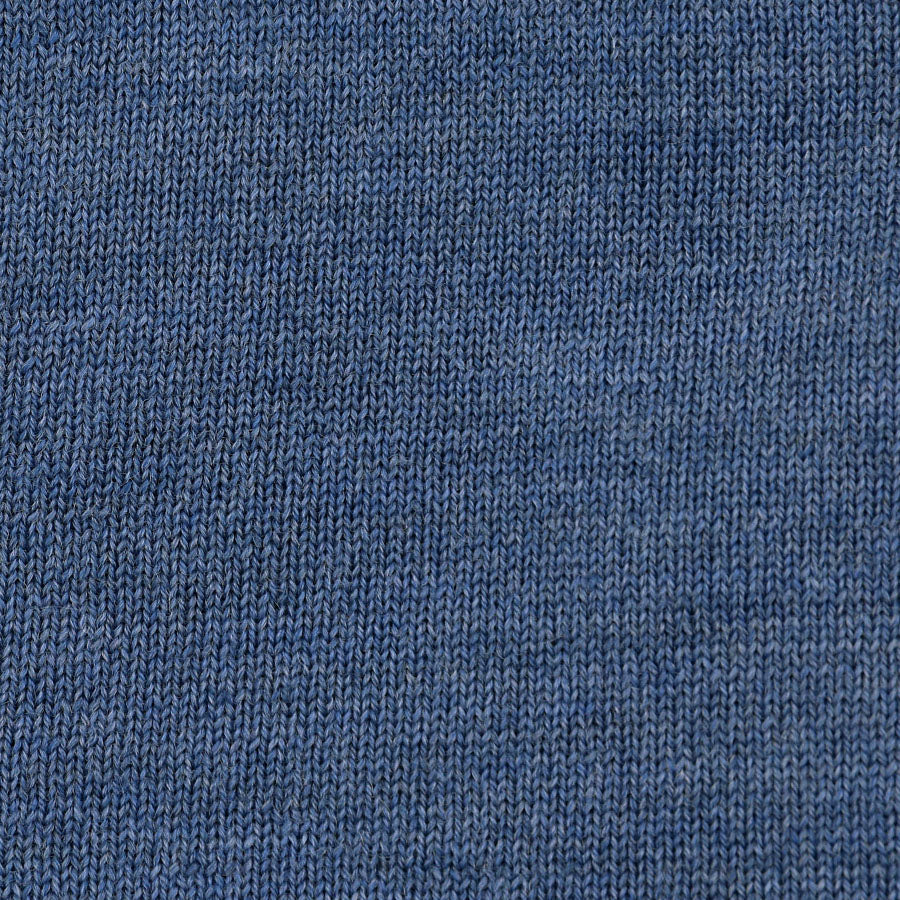 Merino Wool Sleeveless Cardigan - Denim