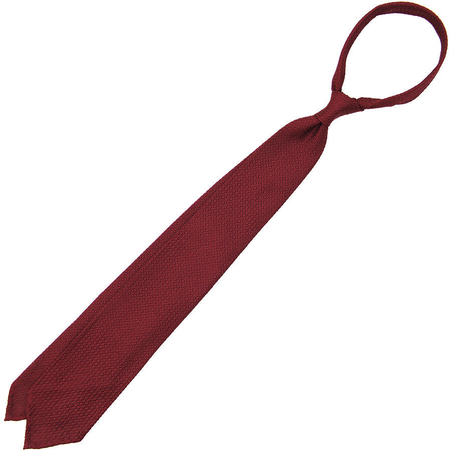 Grenadine / Garza Grossa Tie - Cherry - Hand-Rolled