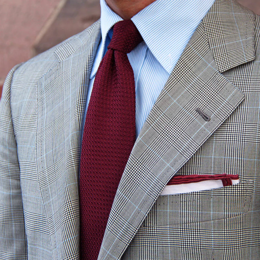 Grenadine / Garza Grossa Bespoke Tie - Cherry
