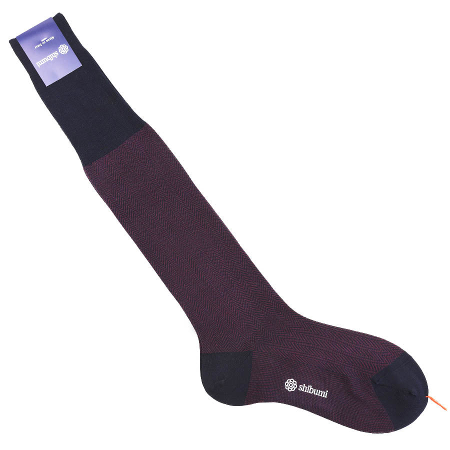 purple socks with a burgundy dress Knee - Herringbone - ZW COLLECTION SATIN EFFECT toes are reinforced and Evening dresses for women Size:Small (91cm) / Regular