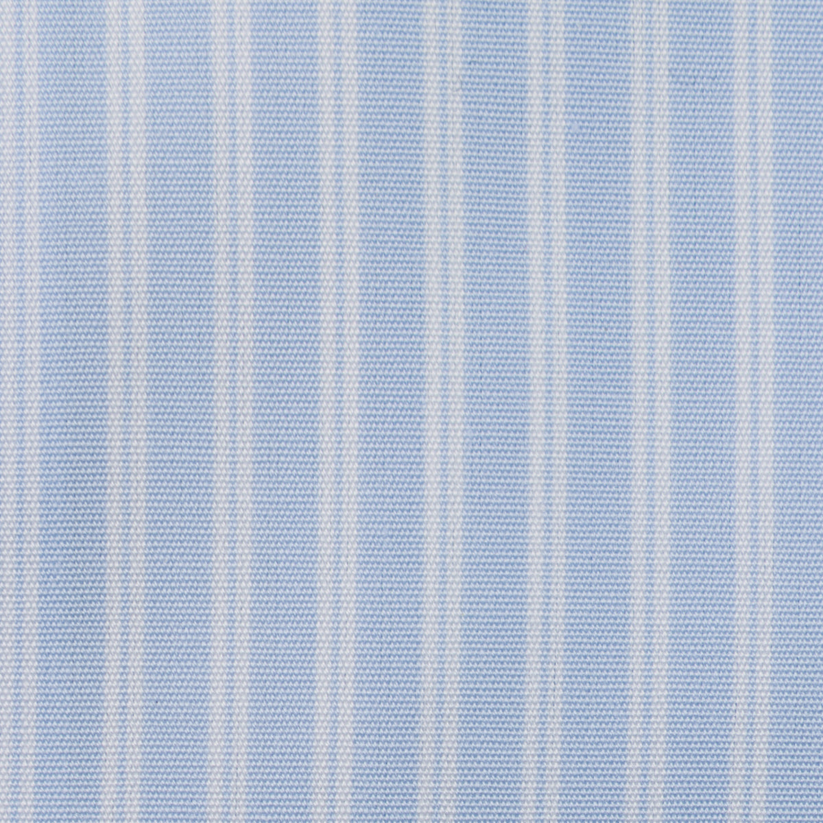 Poplin Semi Spread Shirt - Light Blue - Reverse Stripe
