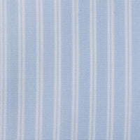Poplin Semi Spread Shirt - Light Blue - Reverse Stripe