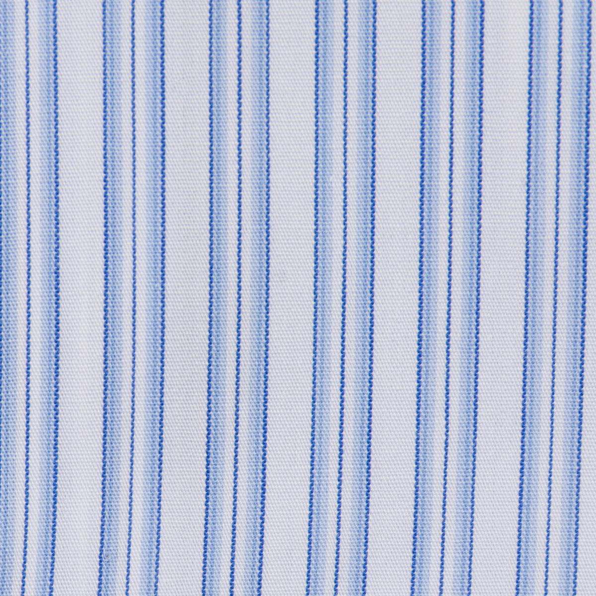 Poplin Semi Spread Shirt - Light Blue - Ticking Stripe