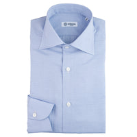 Cotton/Line Semi Spread Shirt - Light Blue - Small Stripe (Copy)
