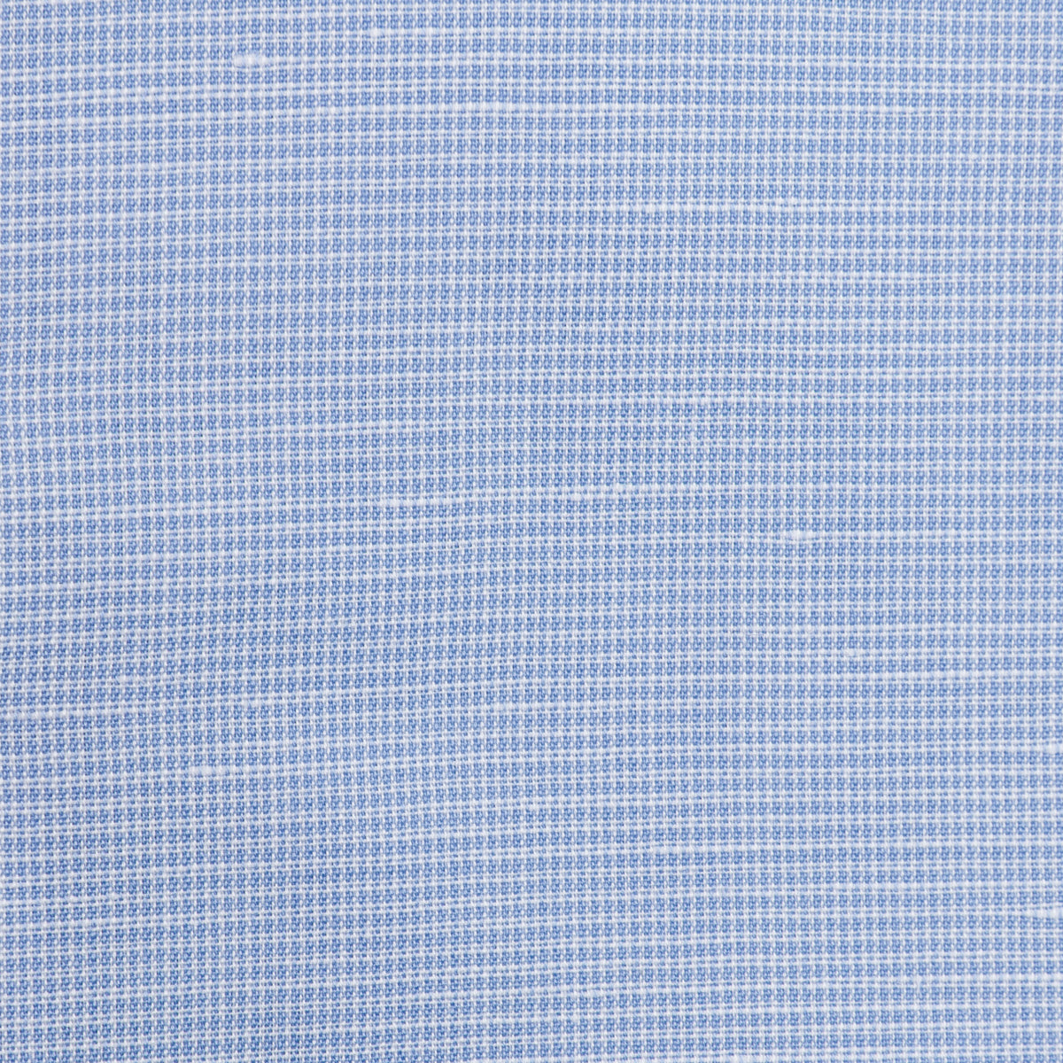 Cotton/Linen Semi Spread Shirt - Light Blue - Houndstooth