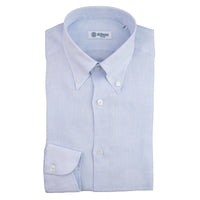 Linen Button Down Shirt - Light Blue - Plain