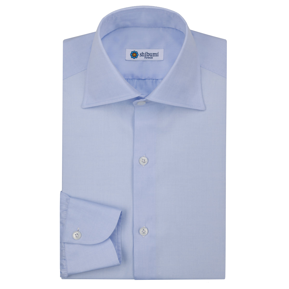 Soft Oxford Semi Spread Shirt - Light Blue