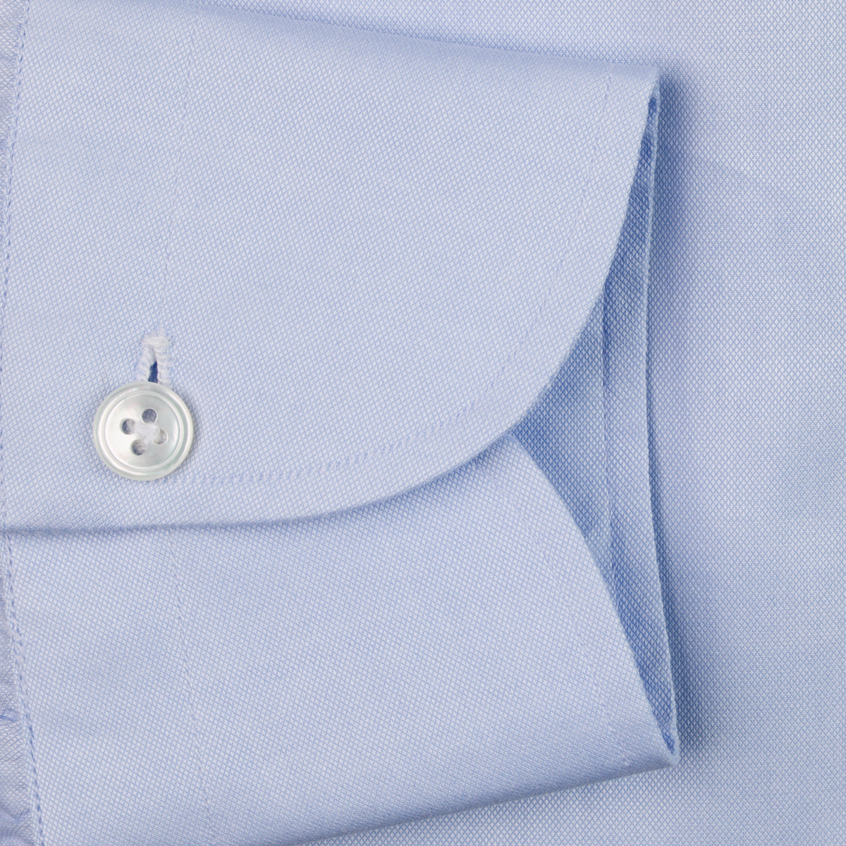 Soft Oxford Semi Spread Shirt - Light Blue