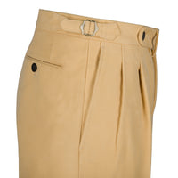 Moleskin Cotton Trousers - Camel