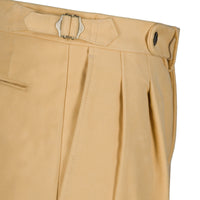 Moleskin Cotton Trousers - Camel