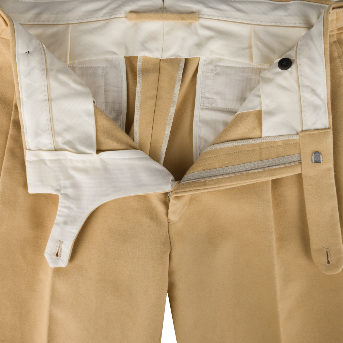 Moleskin Cotton Trousers - Camel