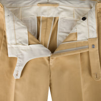 Moleskin Cotton Trousers - Camel