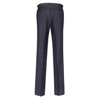 Soft Denim Wool Trousers - Navy