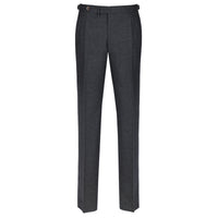 Worsted Flannel Wool Trousers - Mid Grey
