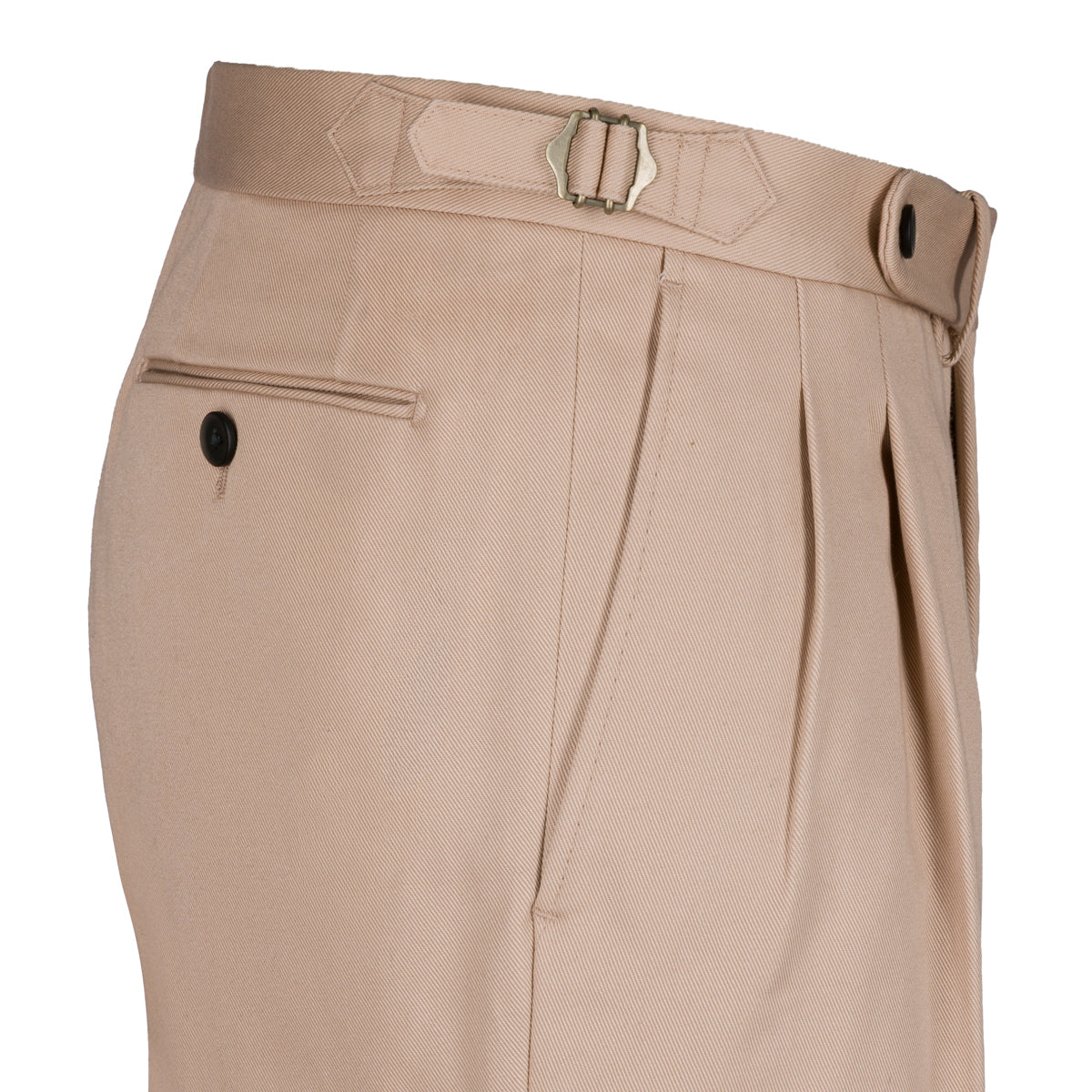 Chino Twill Cotton Trousers - Beige