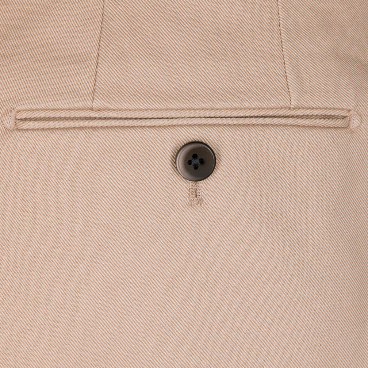 Chino Twill Cotton Trousers - Beige