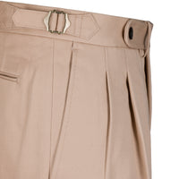 Chino Twill Cotton Trousers - Beige