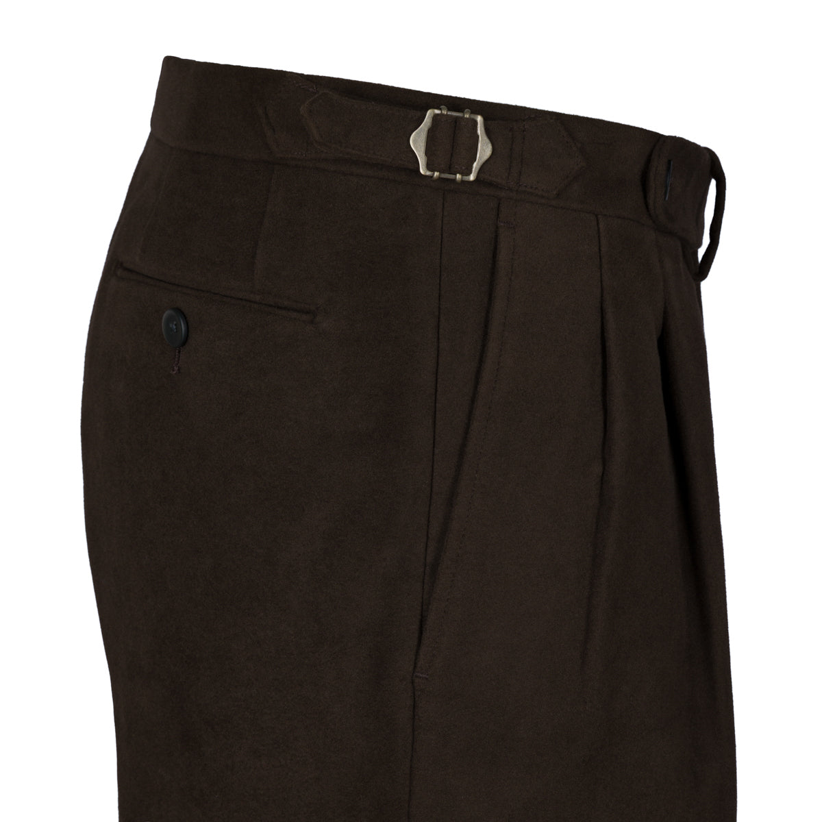 Moleskin Cotton Trousers - Chocolate