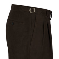Moleskin Cotton Trousers - Chocolate