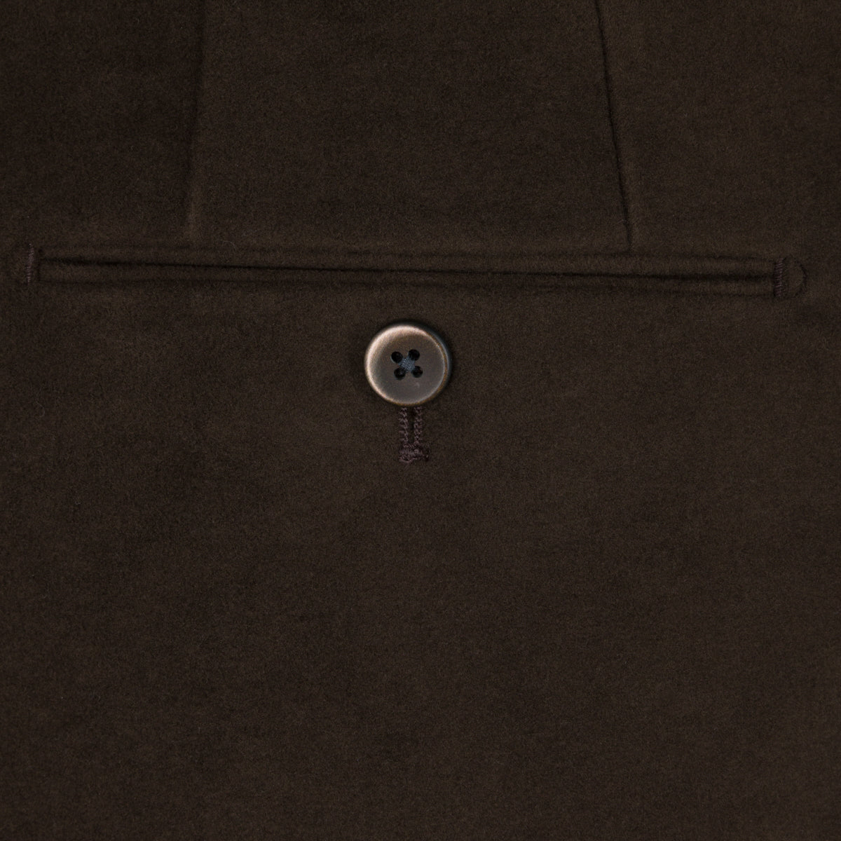 Moleskin Cotton Trousers - Chocolate