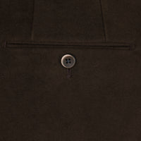Moleskin Cotton Trousers - Chocolate