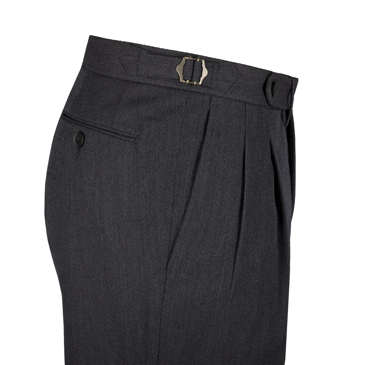 Cavalry Twill Wool Trousers - Mid Grey