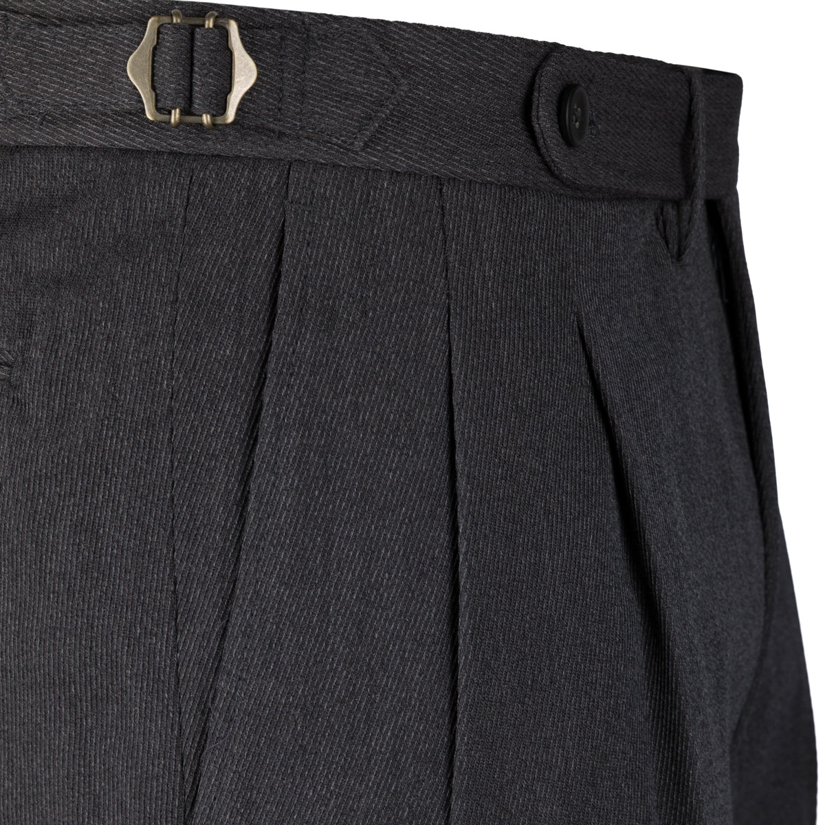 Cavalry Twill Wool Trousers - Mid Grey