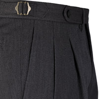Cavalry Twill Wool Trousers - Mid Grey