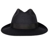 Wool Felt Fedora Hat - Charcoal