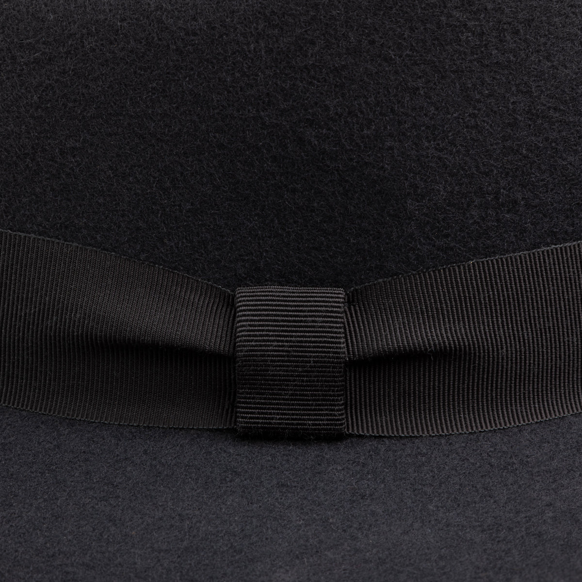 Wool Felt Fedora Hat - Charcoal
