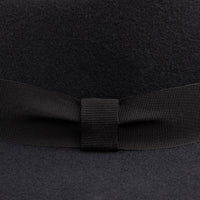 Wool Felt Fedora Hat - Charcoal