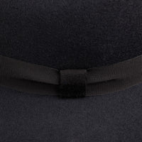Wool Felt Fedora Hat - Charcoal