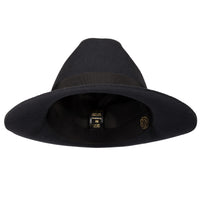 Wool Felt Fedora Hat - Charcoal