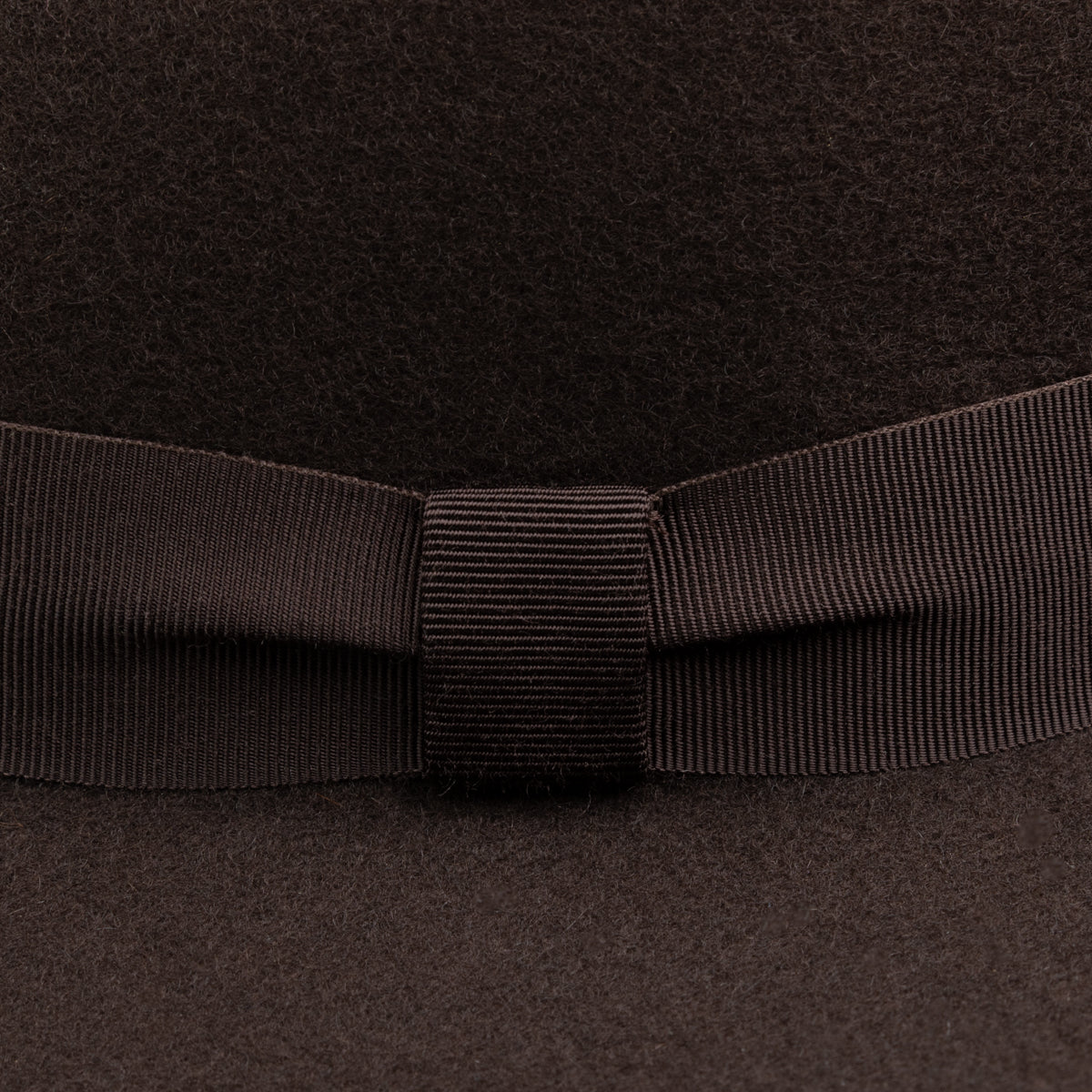 Wool Felt Fedora Hat - Dark Brown