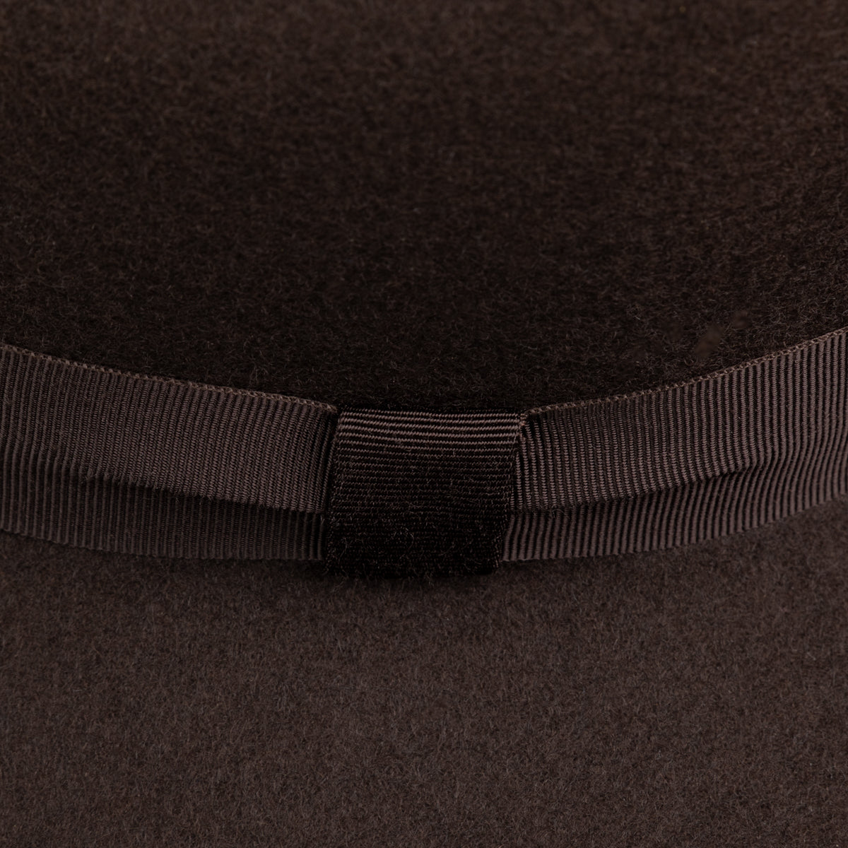 Wool Felt Fedora Hat - Dark Brown