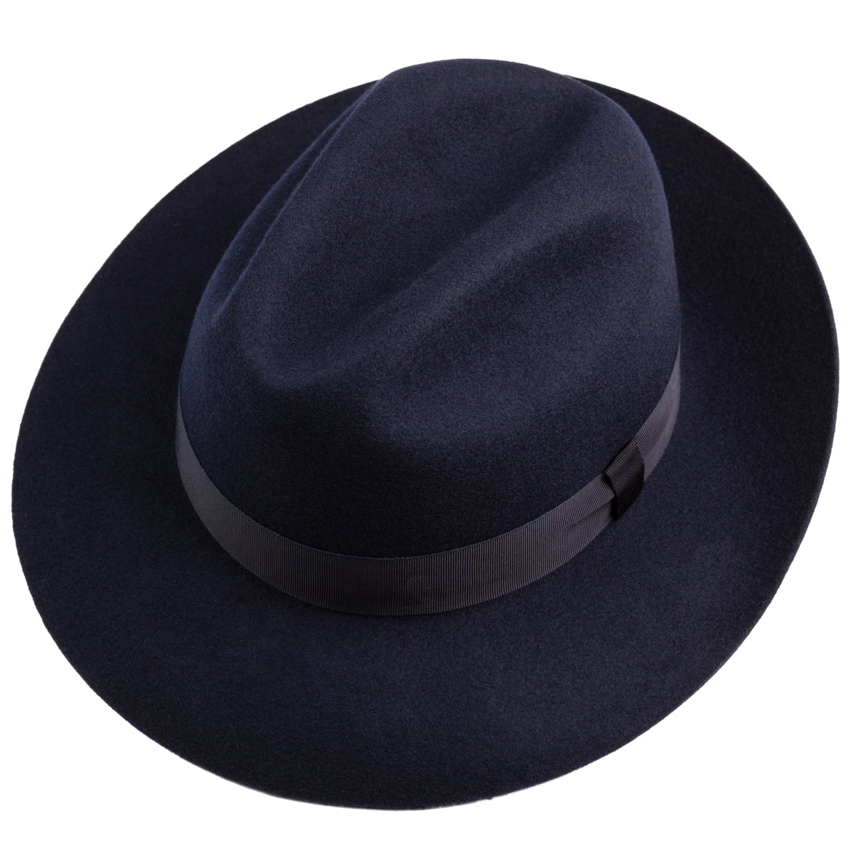 Wool Felt Fedora Hat - Navy
