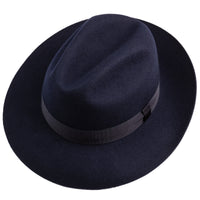 Wool Felt Fedora Hat - Navy