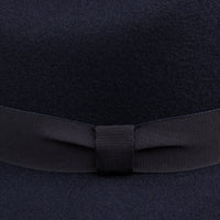 Wool Felt Fedora Hat - Navy