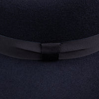 Wool Felt Fedora Hat - Navy