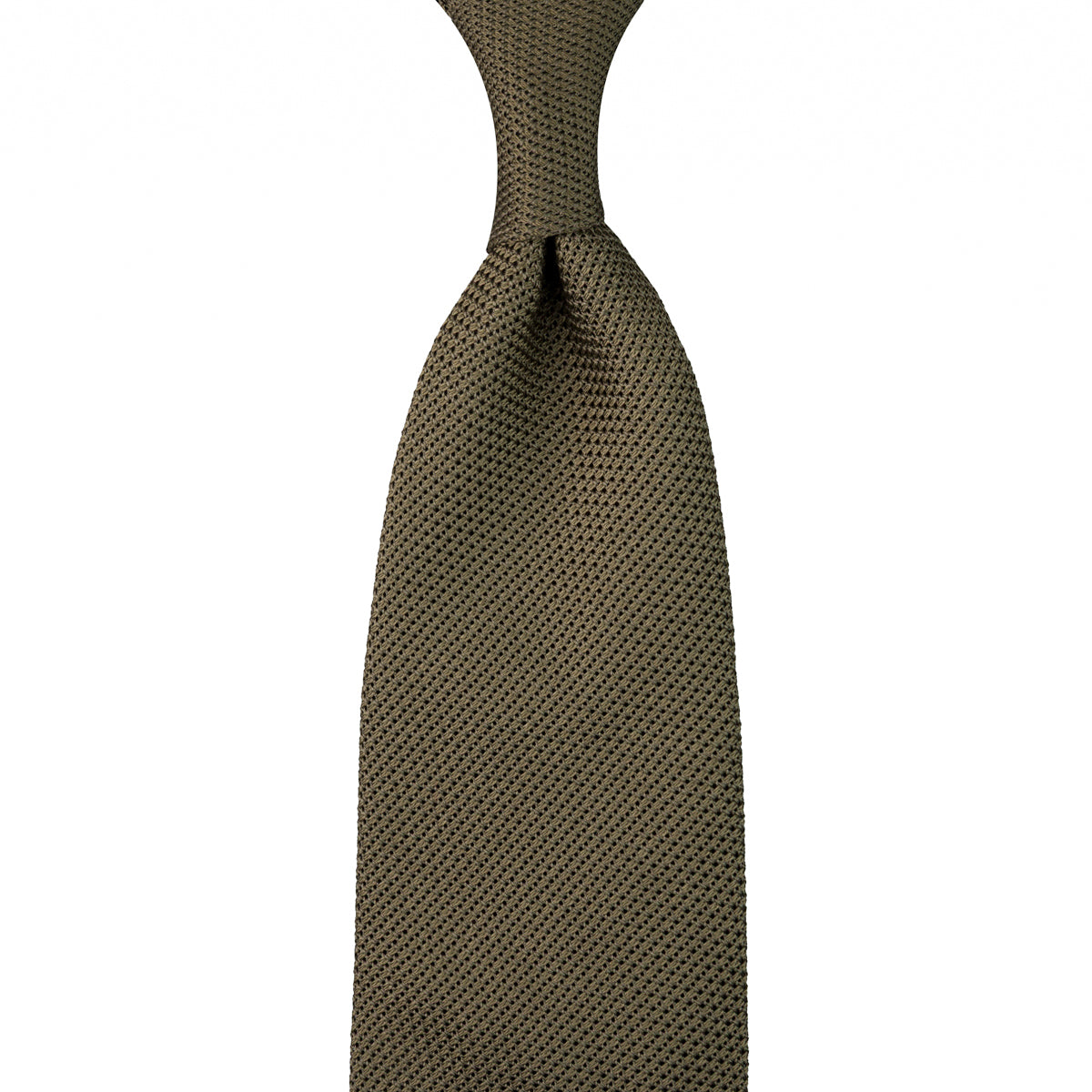 Grenadine / Garza Fina Tie - Army - Hand-Rolled