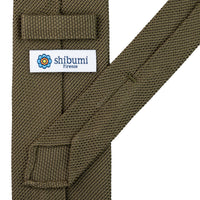 Grenadine / Garza Fina Tie - Army - Hand-Rolled