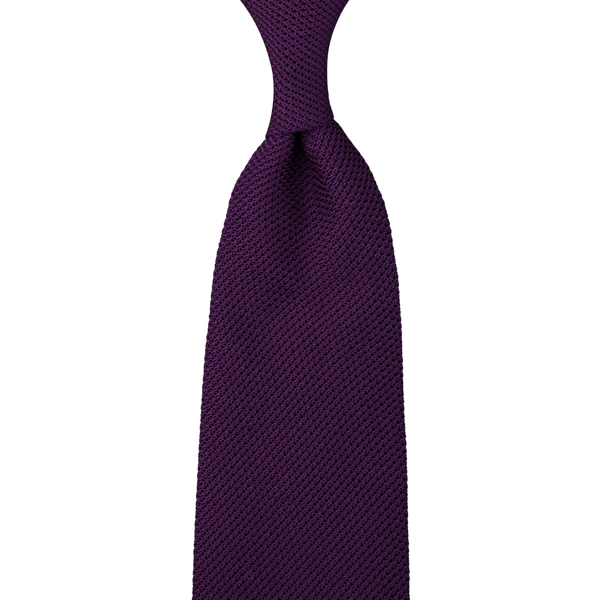 Grenadine / Garza Fina Tie - Eggplant - Hand-Rolled