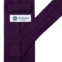 Grenadine / Garza Fina Tie - Eggplant - Hand-Rolled