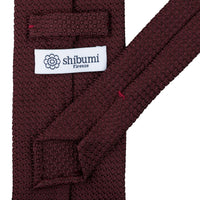 Grenadine / Garza Grossa Tie - Burgundy - Hand-Rolled