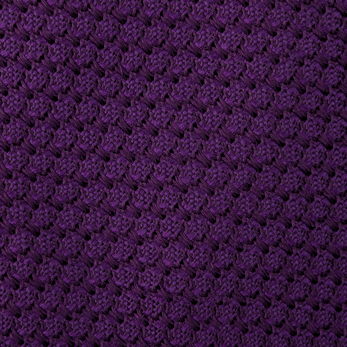Grenadine / Garza Grossa Tie - Eggplant - Hand-Rolled