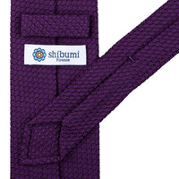 Grenadine / Garza Grossa Tie - Eggplant - Hand-Rolled