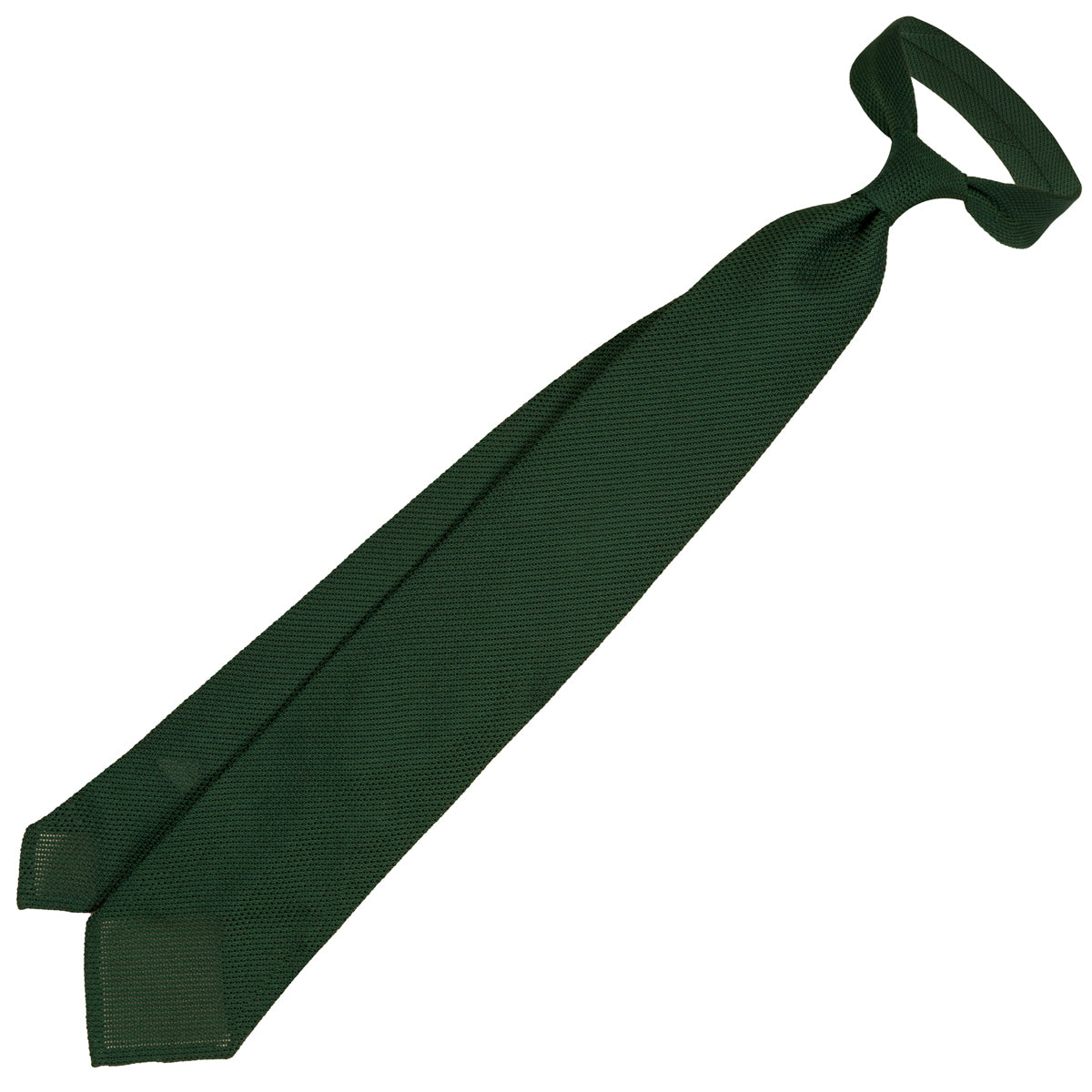 Grenadine / Garza Fina Tie - Forest Green - Hand-Rolled