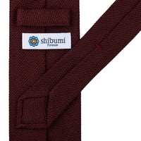 Grenadine / Garza Fina Tie - Burgundy - Hand-Rolled